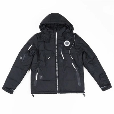 这太值了!防风拉链!帅气冬季保暖休闲连帽棉衣外套青年男装