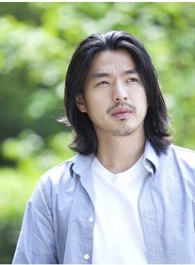 时尚中分假发直发整顶男生假发帅气男士假发长发中分浏海逼真短发