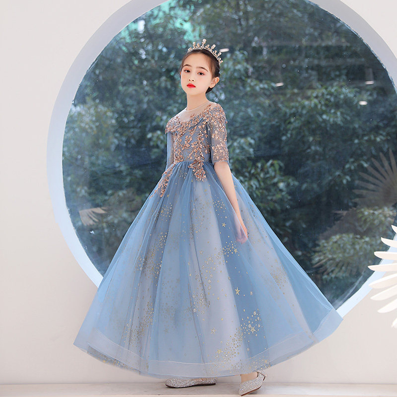 女童晚礼服儿童公主裙小孩花童婚纱生日走秀主持人钢琴演出服秋冬,童装/婴儿装/亲子装,儿童礼服,淘宝优惠券,粉丝福利购,淘宝优惠卷