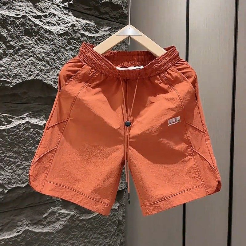 男士裤衩子夏季外穿薄款透气运动五分裤宽松直筒休闲沙滩短裤男款,男装,短裤,淘宝优惠券,粉丝福利购,淘宝优惠卷