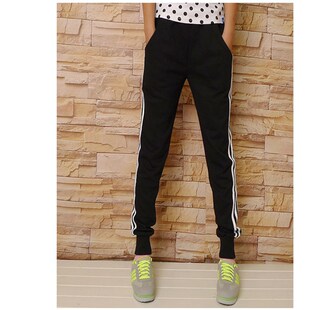 女长裤 韩版 春秋大码 显瘦纯棉学生宽松休闲裤 潮 卫裤 小脚收口运动裤