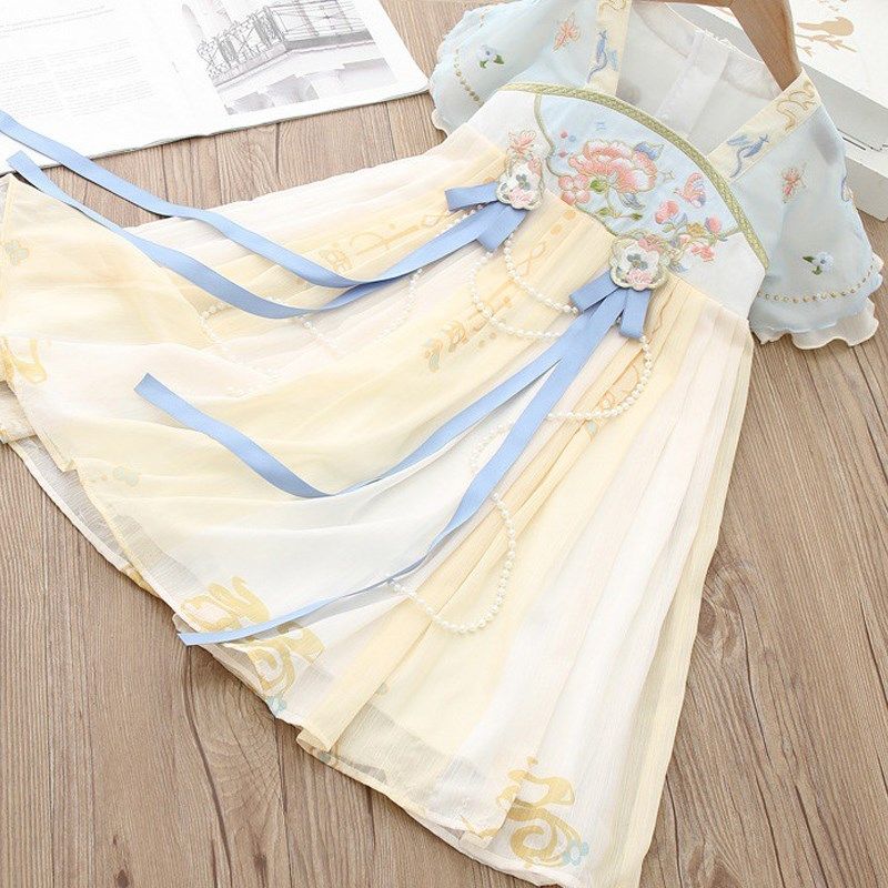 汉服女童连衣裙夏季新款儿童公主裙襦裙中国风古装宝宝演出裙子,童装/婴儿装/亲子装,汉服,淘宝优惠券,粉丝福利购,淘宝优惠卷