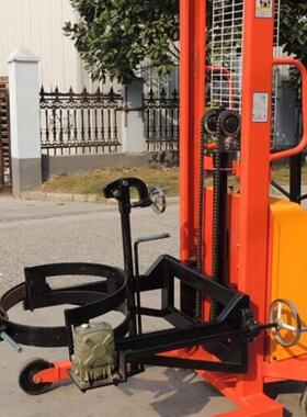 PDS500-15AE-EX电动防爆油桶卸料车升高车翻桶车翻转倒料车倒桶机