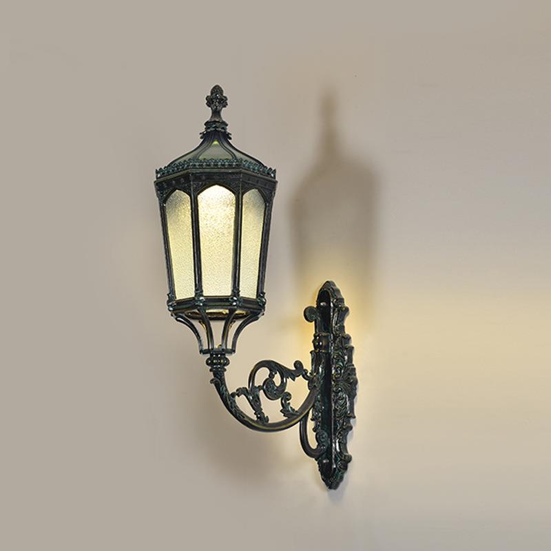 欧式户外庭院壁灯柱头灯室外别墅过道公园走廊压铸壁灯草坪灯柱灯