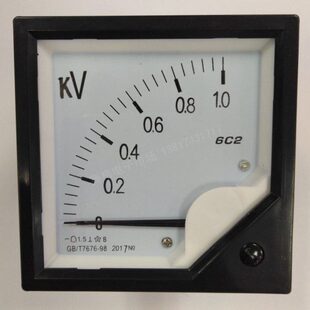 6C2直流600V 800V 1KV 1500V电压表300V指针500V DC1000V表头6c2