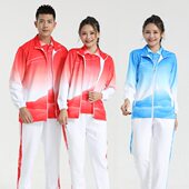 长款 广播体操服走场服健身操服出场服外套 工间操拔河运动服男女款