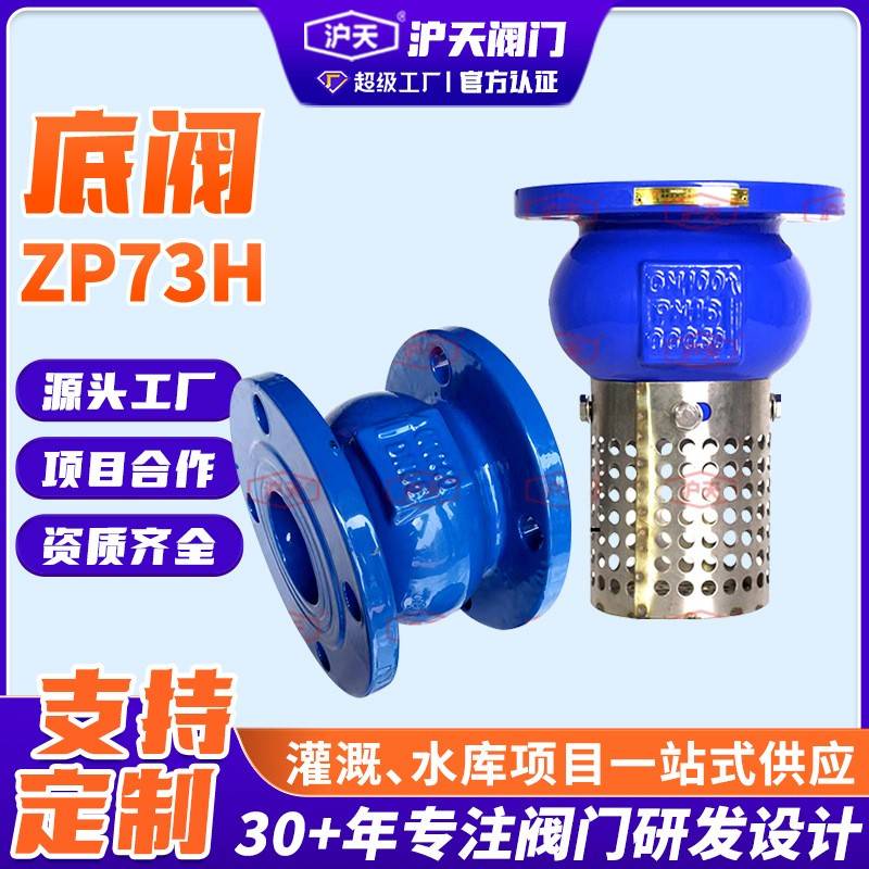 阀门底阀H42X球墨铸铁不锈钢过滤网水泵底阀Bottomvalve
