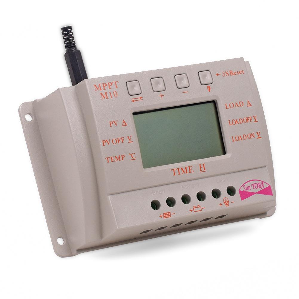 PWM12V24V10A太阳能控制器M10电量电压电流显示太阳能充电控制器