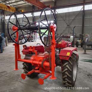 电缆收放线绞磨机 四轮绞磨牵引机 拖拉机改装绞磨 导线牵引绞盘