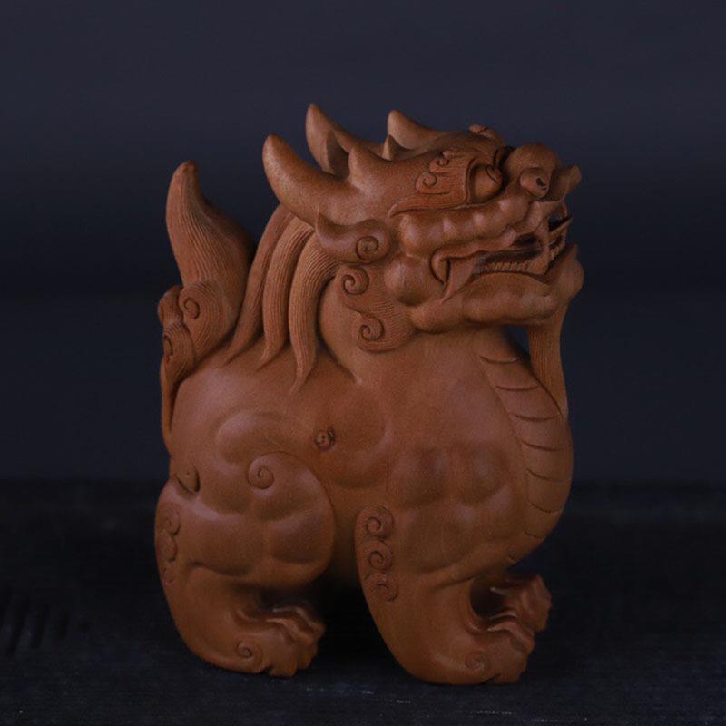 印度老山檀香貔貅系列摆件手工雕刻复古国风文玩茶台茶宠把件