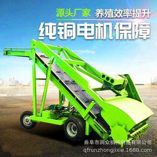 畜牧养殖场青储取草机牧场用五米横移扒料机电动自走式青贮取料机