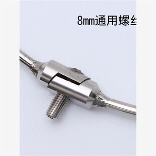 实心不锈钢抄网圈抄网头可折叠抄网头实心一体抄网圈8m螺丝抄网头