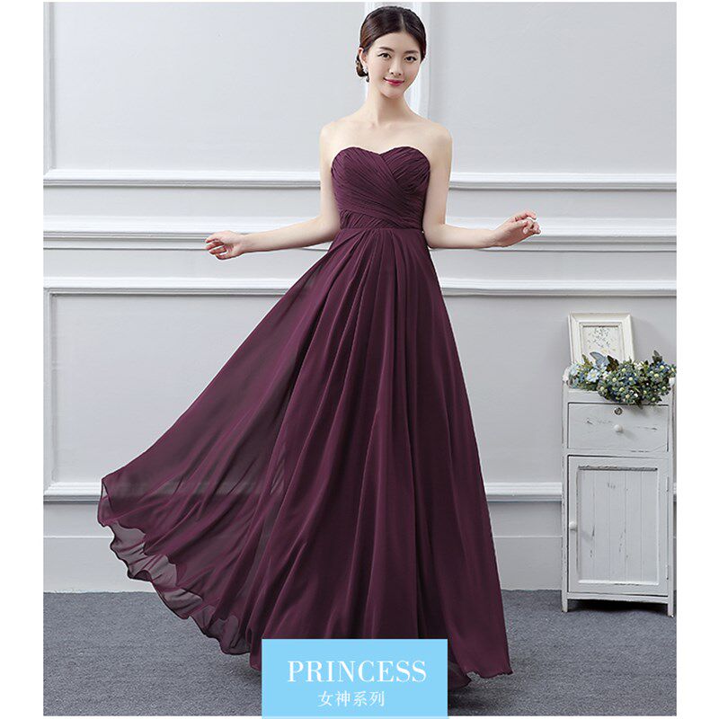 伴娘服长款2021新款韩版春夏伴娘团礼服修身姐妹裙宴会主持晚礼服