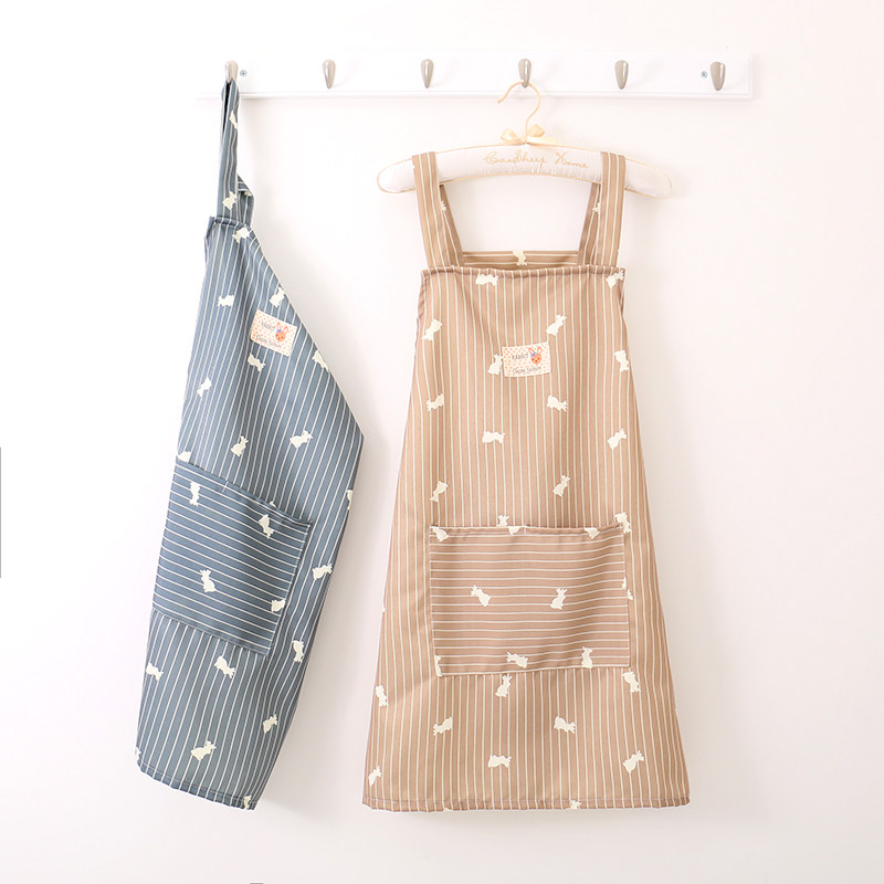 2021新款夏季薄款围裙单层纯棉透气厨房家居做饭奶茶餐厅简约可爱,家庭/个人清洁工具,围裙,淘宝优惠券,粉丝福利购,淘宝优惠卷