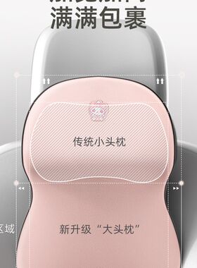 加大汽车头枕护颈枕靠枕座椅车用网红女生腰靠太空记忆棉一对枕头