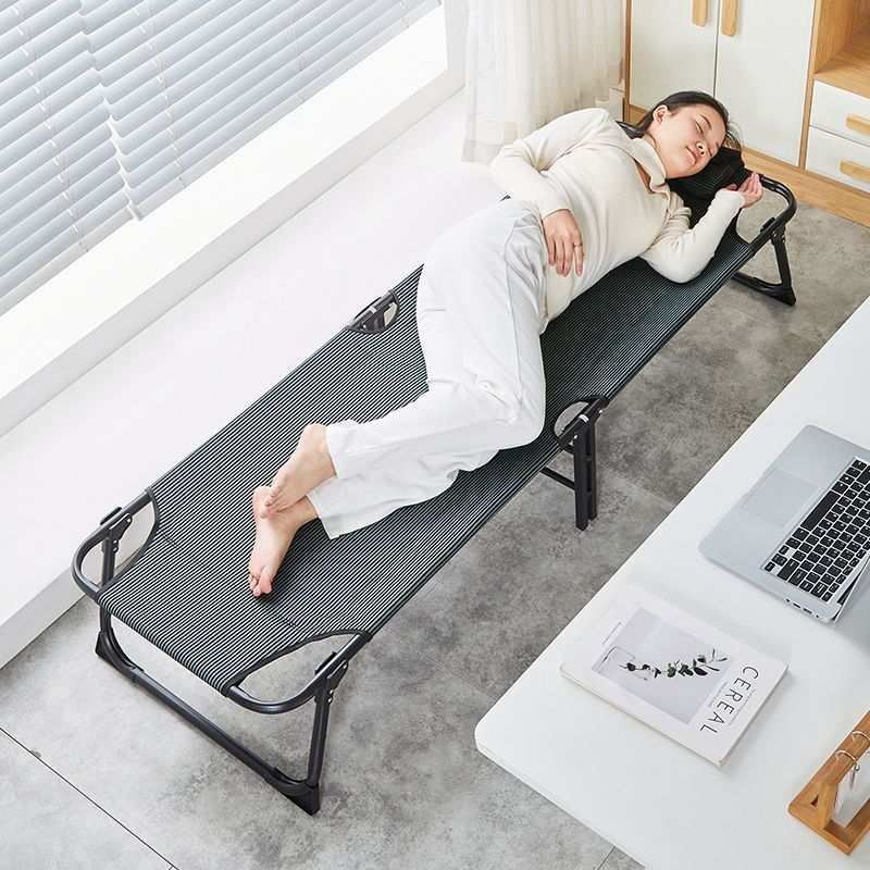 午休折叠床办公室躺椅单人露营床简易便携陪护家用多功能成人午睡