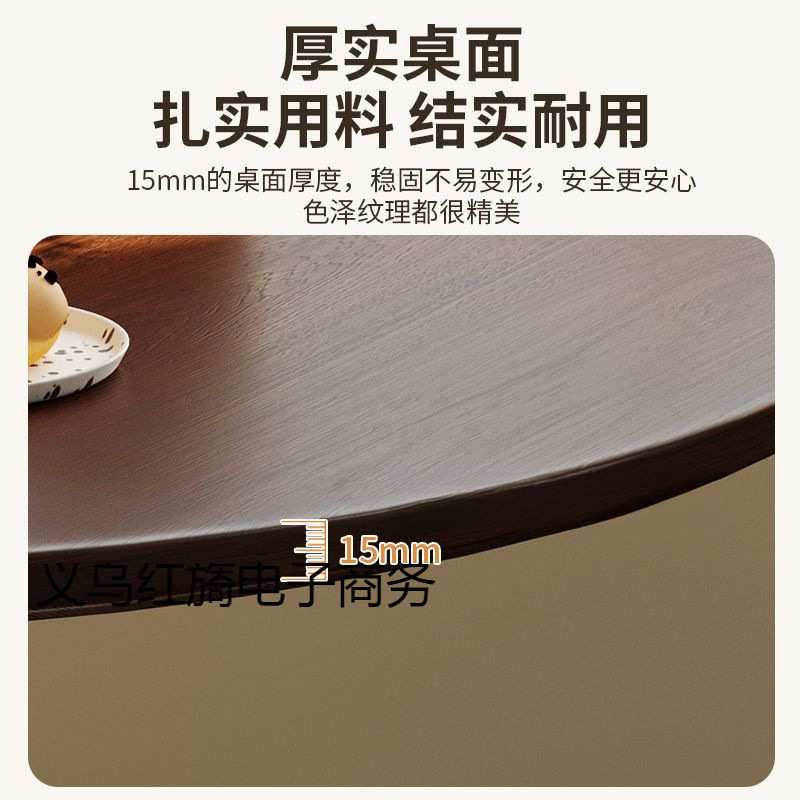 郁金香白色圆桌北欧休闲商务洽谈接待桌阳台卧室边几简约奶茶餐桌