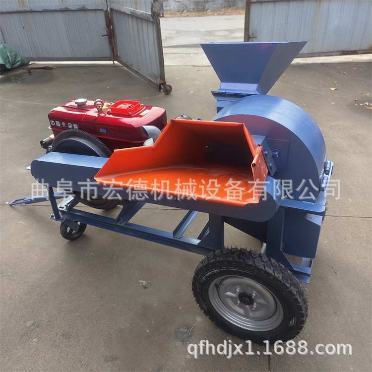 柴油移动式木材粉碎机 木屑粉碎机 松树病虫害木材粉碎机