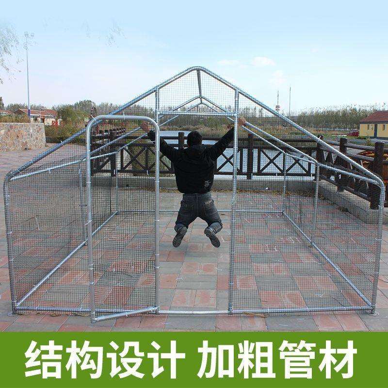 户外大型鸡棚特大号家禽鸡笼鸡窝孔雀防雨鸡舍搭建钢管家用养殖