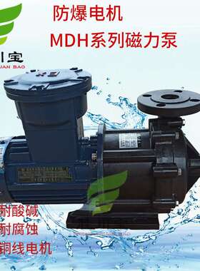 MDH系列防爆磁力泵工程塑料循环磁力泵化工泵PP磁力驱动循环泵