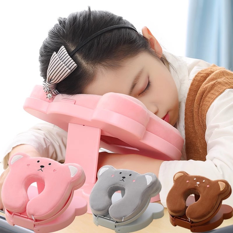 教室睡觉抱枕折叠趴趴枕冰丝午睡枕趴睡枕小学生桌上儿童午休枕头