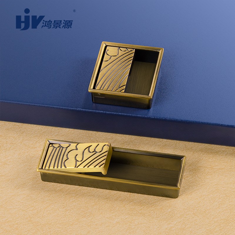 开槽内嵌新中式原木家具衣柜门橱柜拉手抽屉把手全屋家居装修五金