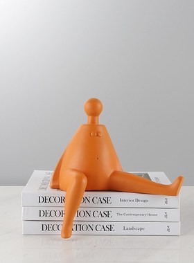 摆件北欧轻奢不规则创意简约现代客厅瑜伽人物雕塑桌面装饰品软装