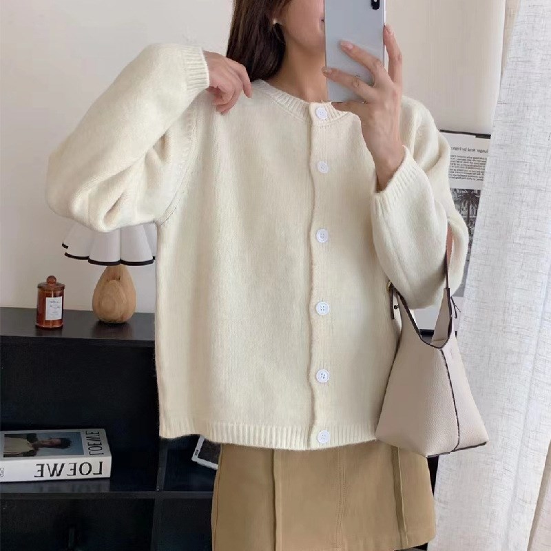 温柔风软糯麻花毛衣设计感女秋冬新款洋气别致粗线针织衫圆领套头