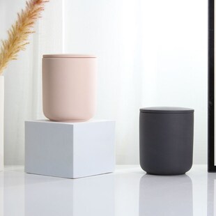 北欧创意10oz哑光圆形家居摆件装饰 陶瓷香薰蜡烛杯香薰器皿