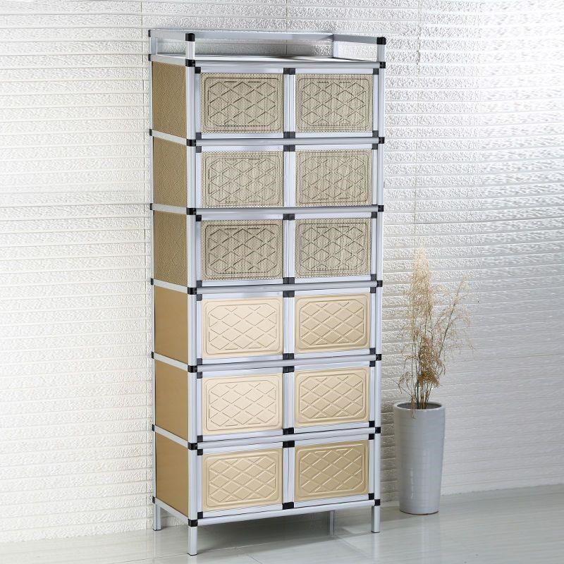 碗柜储物柜简易收纳柜茶水柜铝合金厨房柜子橱柜灶台柜餐边柜