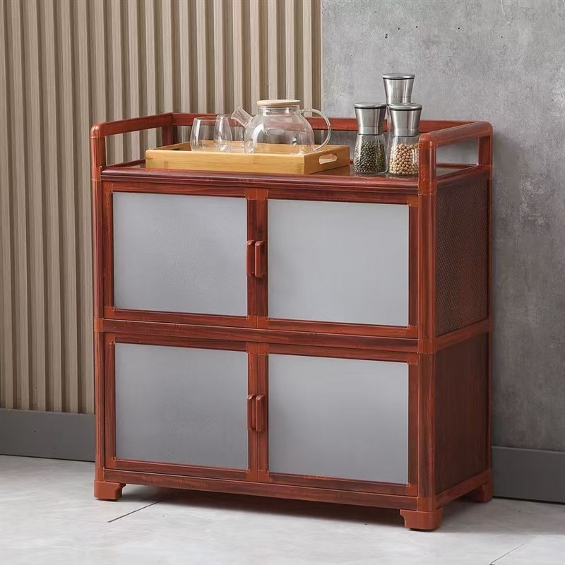 铝合金厨房餐边柜家用大容量储物柜收纳碗柜客厅多层多功能置物柜