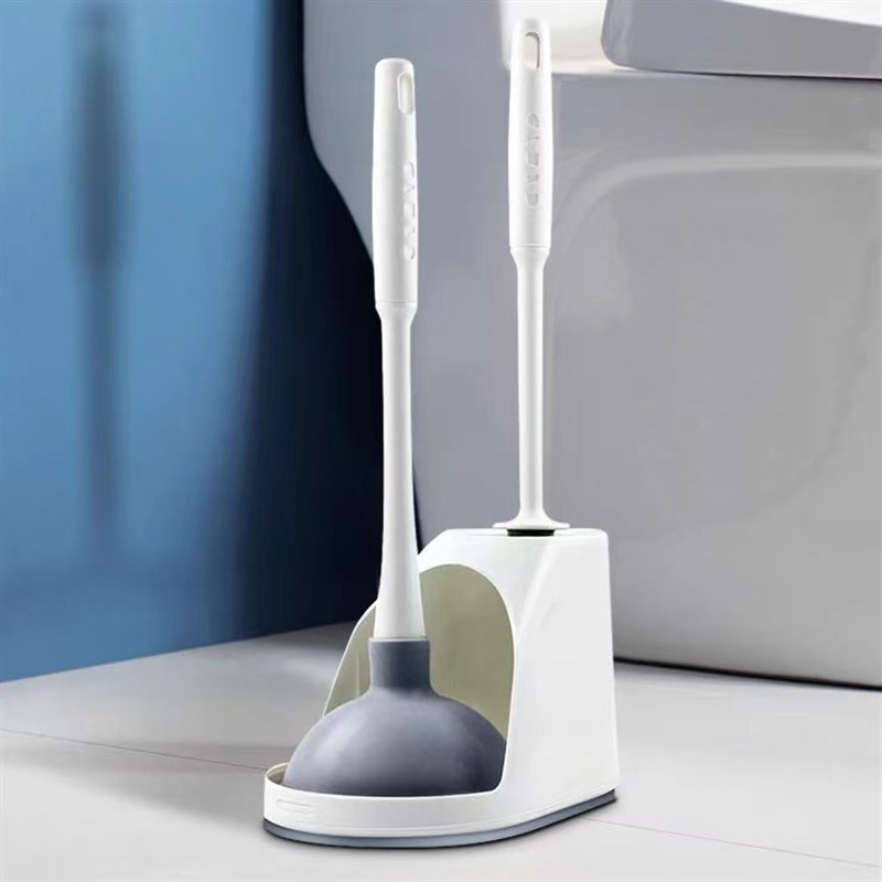 马桶刷子管道疏通器套装卫生间马桶刷皮搋子两合一厕所马桶刷皮吸