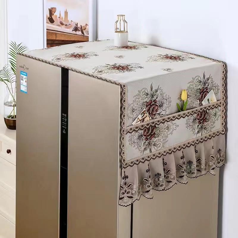 #防滑#冰箱防尘罩防尘布盖布保护罩微波炉洗衣机双开门单开门盖巾