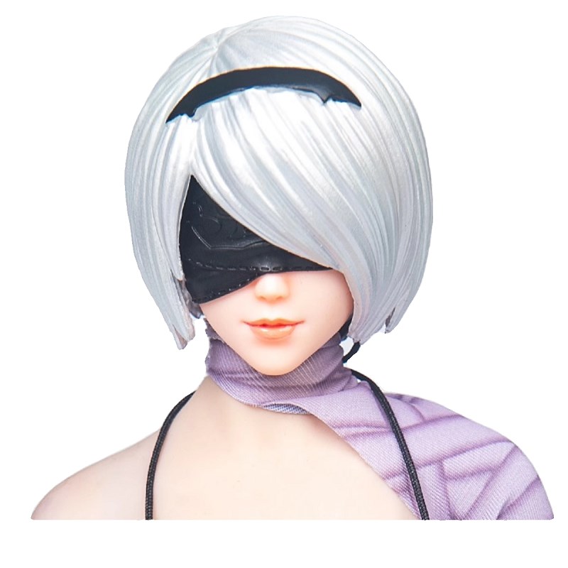 现货1/6 1/12美女头雕 二次元2B小姐姐 尼尔机械纪元 适用女素体