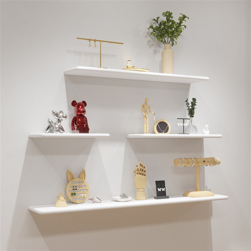 实木墙上置物架客厅墙壁搁板卧室床头一字隔板墙面书架木板置物架