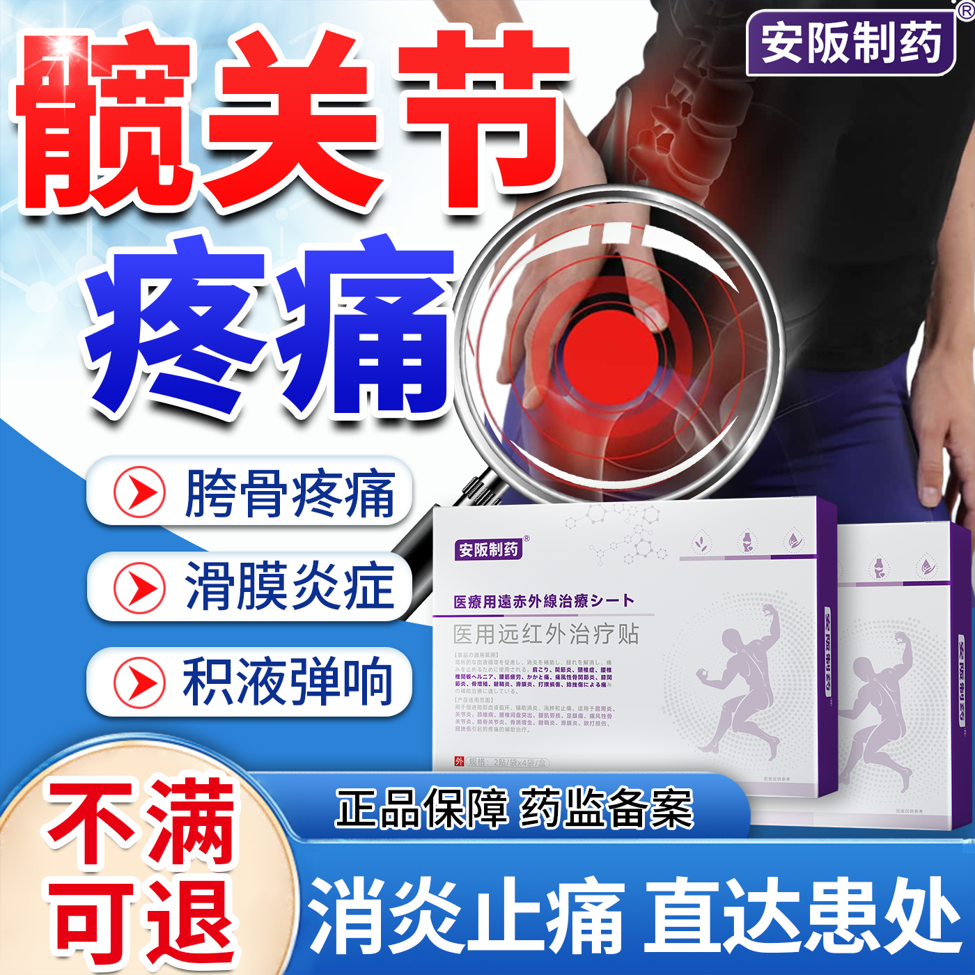 髋关节疼痛消炎止痛膏药贴