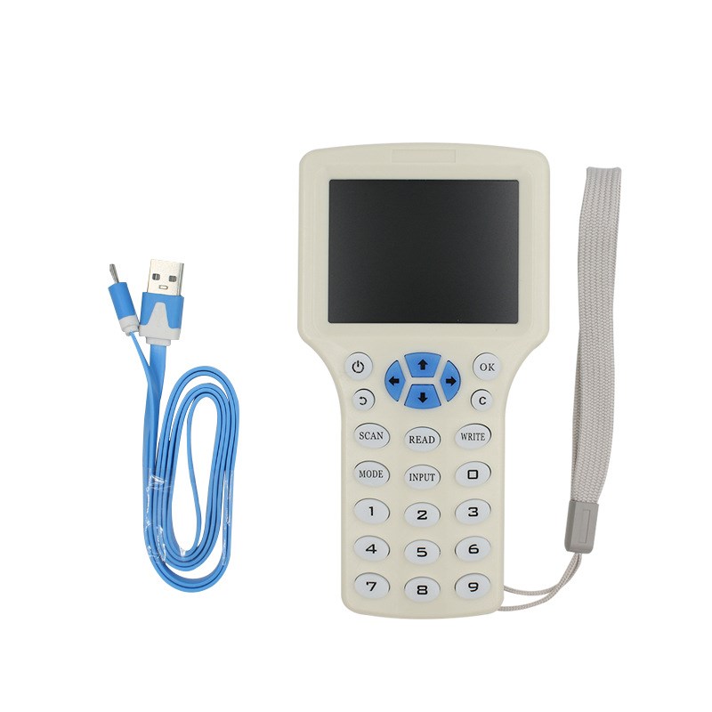 配匙机英文版CD10频率RFID/NFC配钥机门禁读卡解码复制器