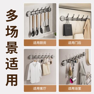吸盘门后挂钩强力粘胶免打孔强力承重置物架钩子入户门挂衣架收纳