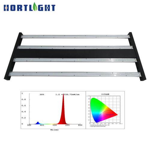 Hortlight 320W 4 bar可调光和遥控LED灯 植物花卉玫瑰 西红柿
