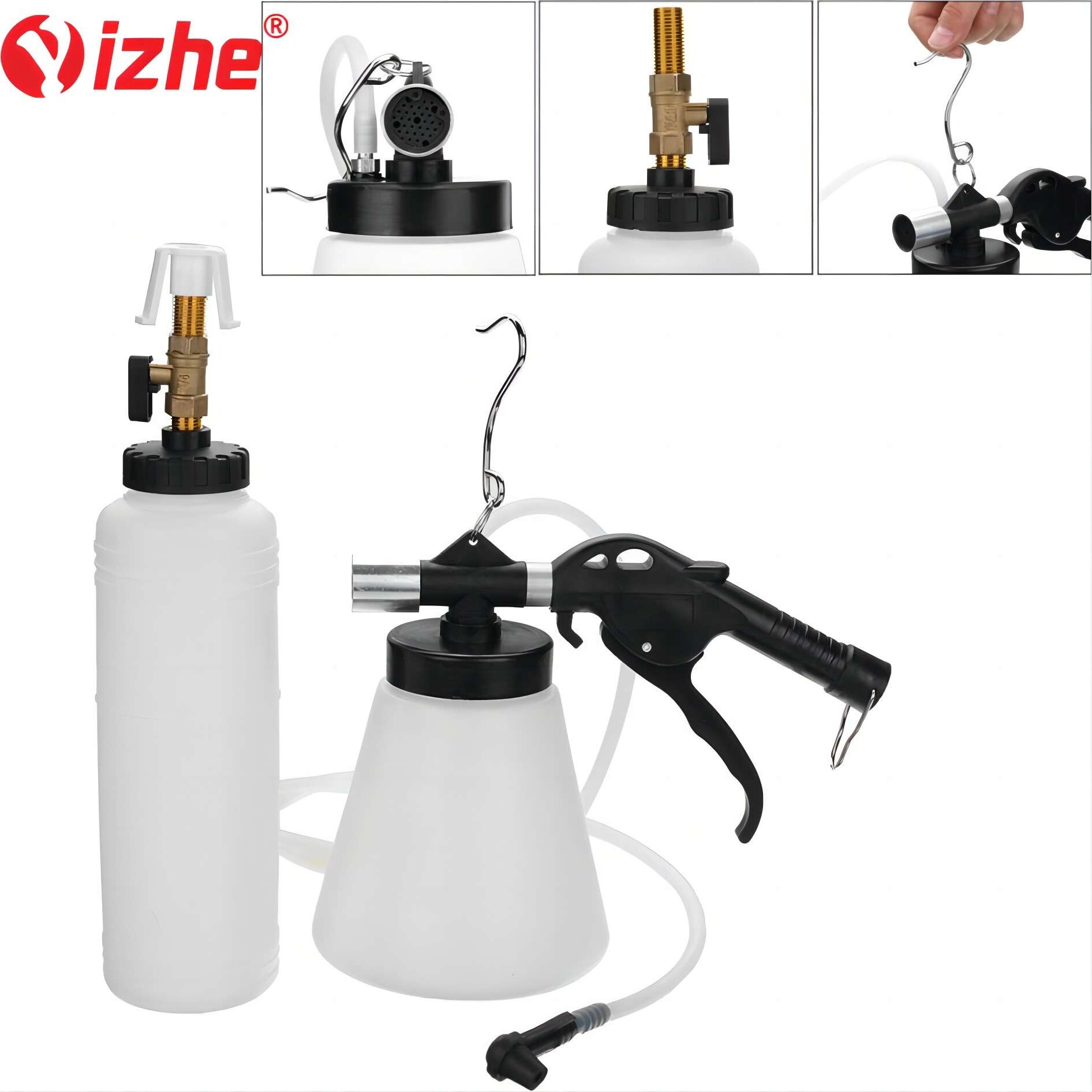 气动刹车油更换工具 制动液更换机加注器 自动抽油器刹车油更换壶