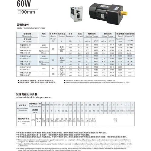广西LPG电机  4RK40GN-C  220v自配电机