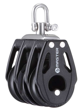 57毫米轮径10毫米线径三轮/旋转/卸扣游艇帆船轴承滑轮 RA-0505F