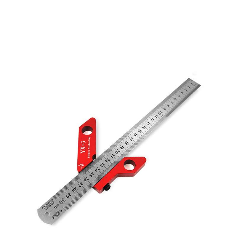 YX-3圆心划线器 直角划线尺 划线规 45度 90度划线器 木工工具
