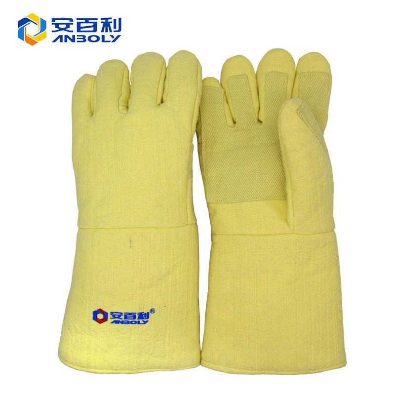 安百利ABL-S531 耐磨耐高温500度隔热芳纶掌心加固耐用防烫手套