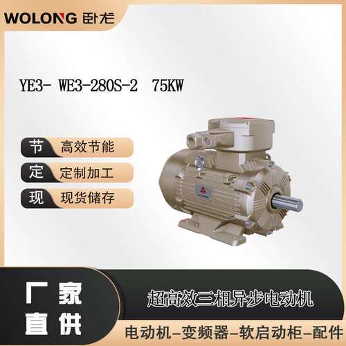 YE3- WE3-280S-2  75KW低速同步电机轧钢机用同步电动机南阳防爆
