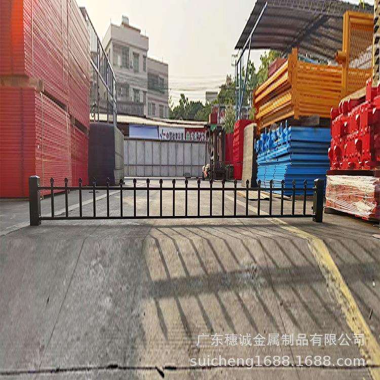 现货小区围墙锌钢护栏庭院厂区铁艺围墙栅栏农村户外防护篱笆栏