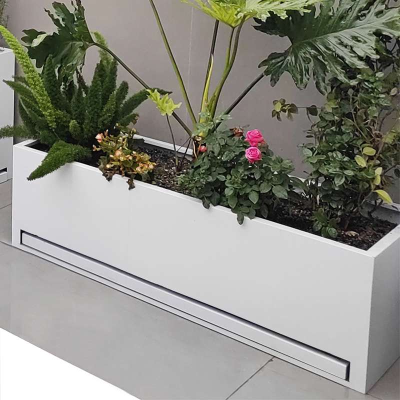?不锈钢花盆托盘接水盘室内外阳台花箱定 制楼顶露台种植箱庭