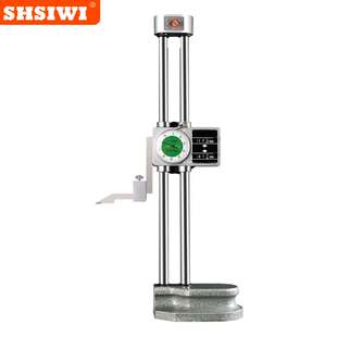 思为双柱带表高度卡尺0-500mm带表高度尺 带手轮带表双柱高度尺