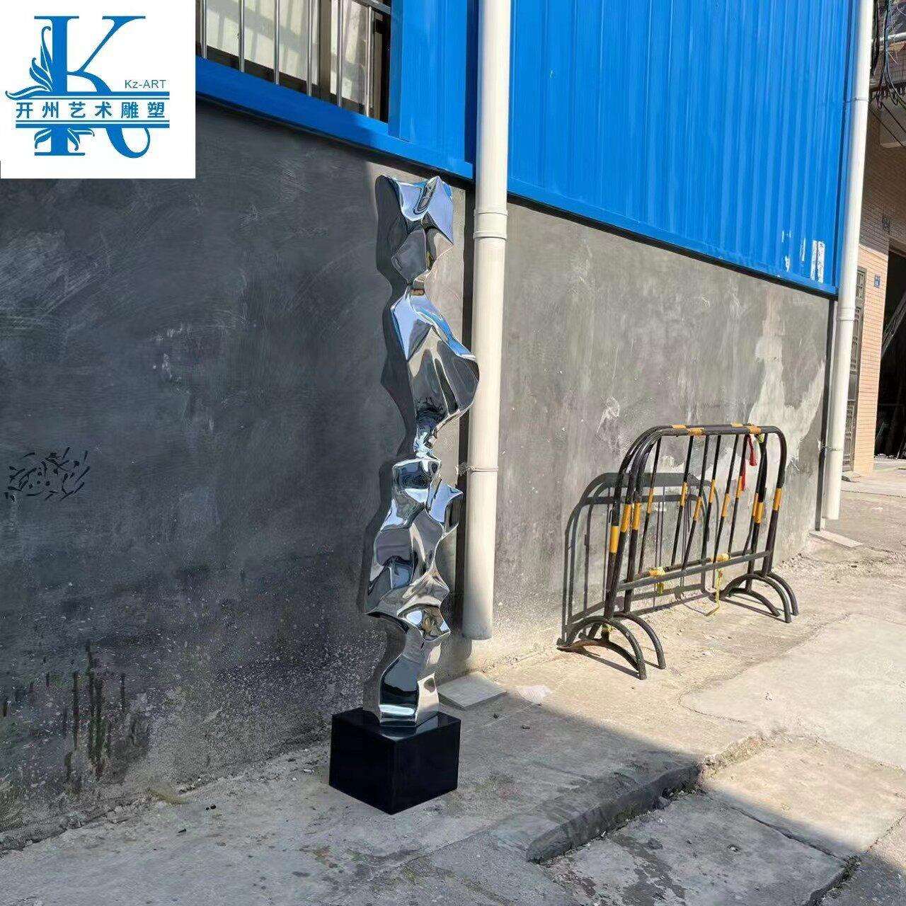 大型雕塑摆件工艺品酒店大堂过道玄关落地售楼处装饰品电镀艺术品