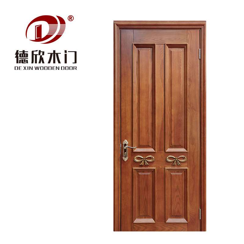 实木防盗门 新中式室内实木整套门别墅入户门隔音卧室平开门
